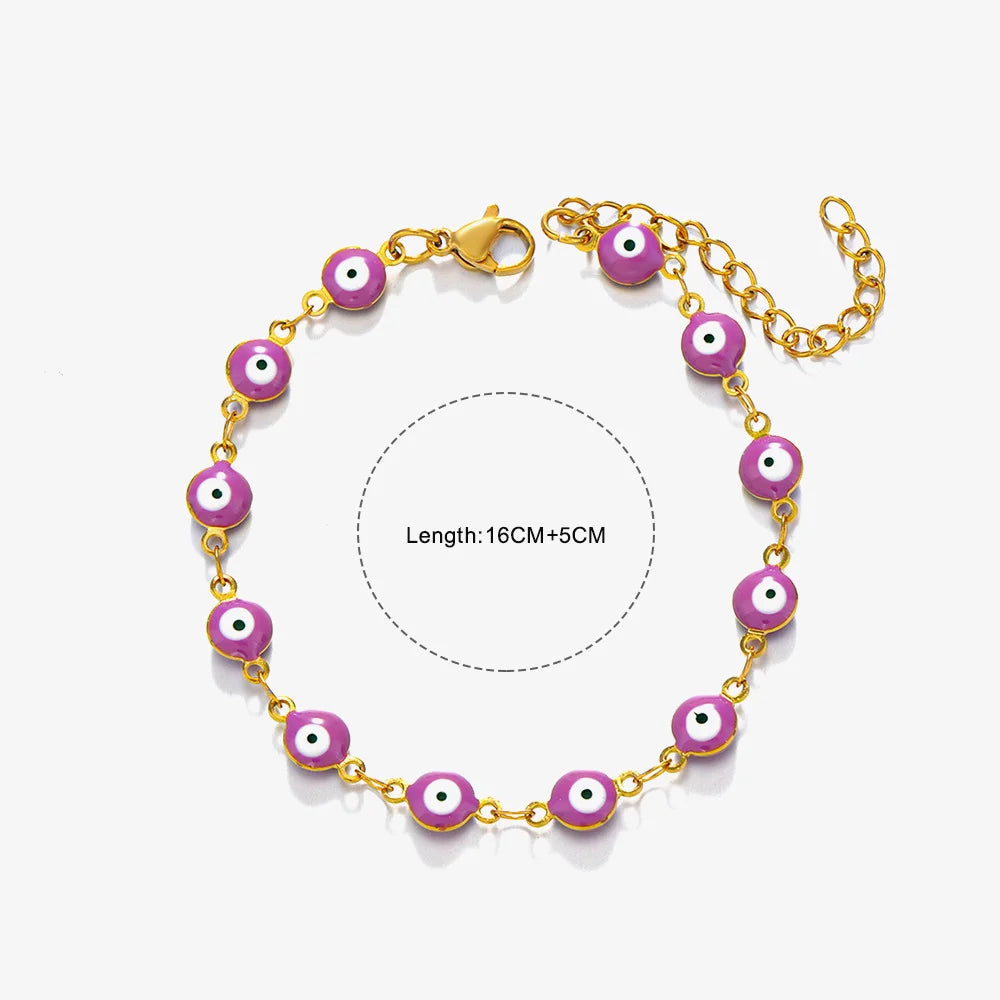 Γυναικείο Βραχιόλι Sully Purple Gold Bracelet