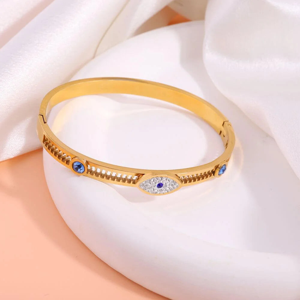 Γυναικείο Βραχιόλι Eye Sparkle Gold Bracelet