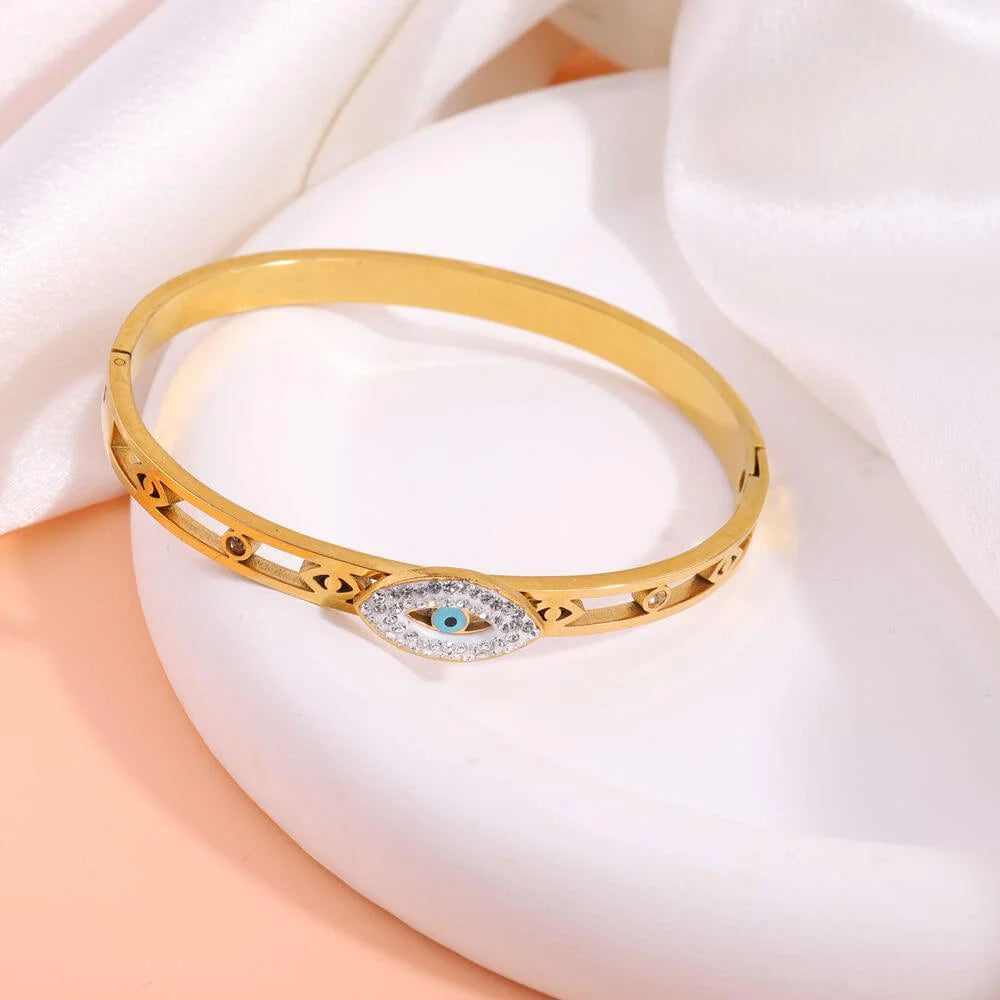 Γυναικείο Βραχιόλι Royal Eye Gold Bracelet