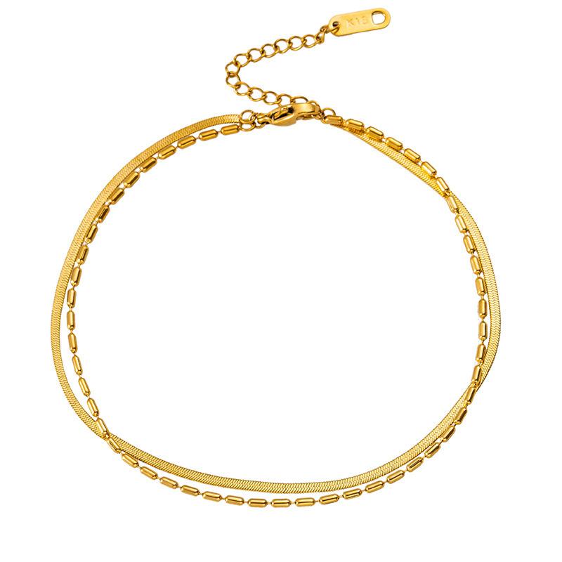 Γυναικείο Βραχιόλι AB083 Gold Double Bracelet