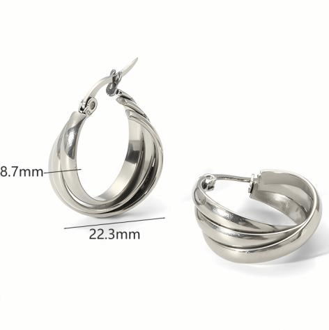 Γυναικεία Σκουλαρίκια  Silver Earrings Plex
