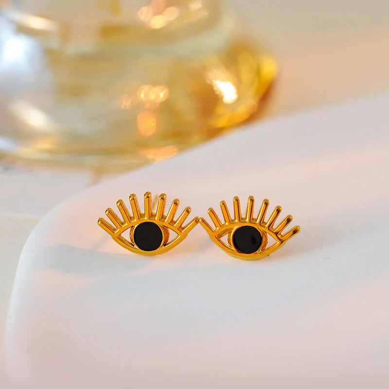 Γυναικεία Σκουλαρίκια Gold Eye Earrings