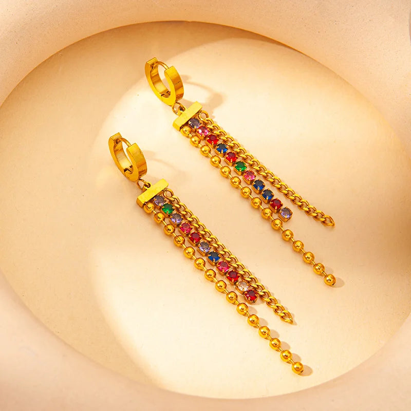 Γυναικεία Σκουλαρίκια Gold Party Earrings