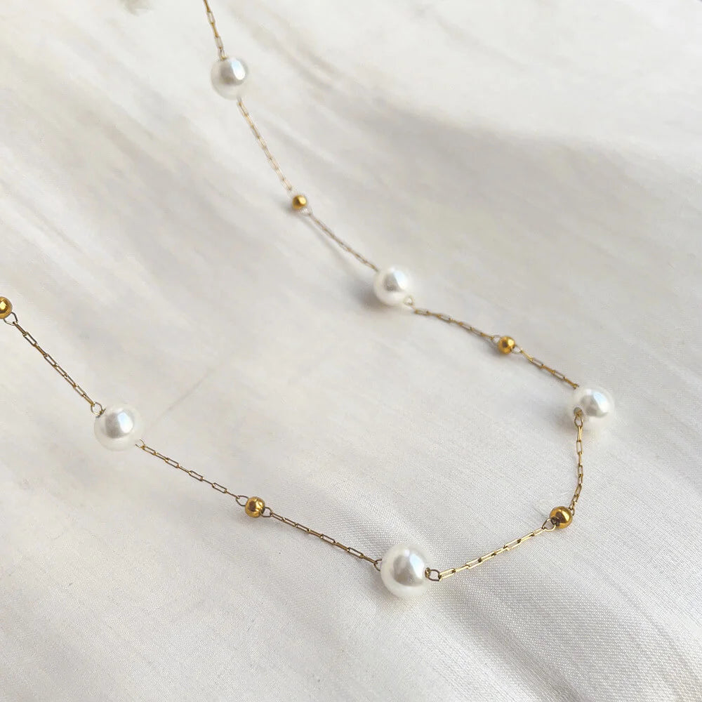 Γυναικείο Κολιέ Gold Nefelie Necklace