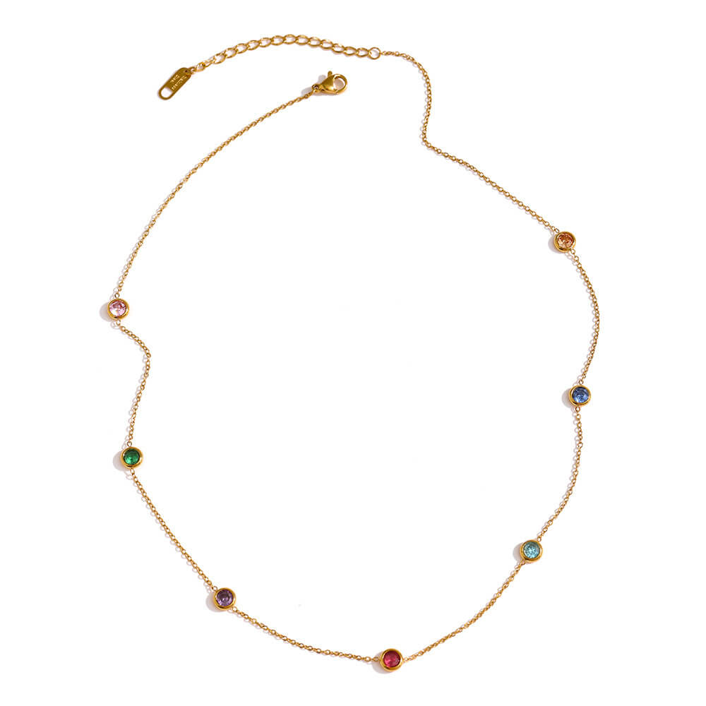 Γυναικείο Κολιέ Gold Rainbow Necklace