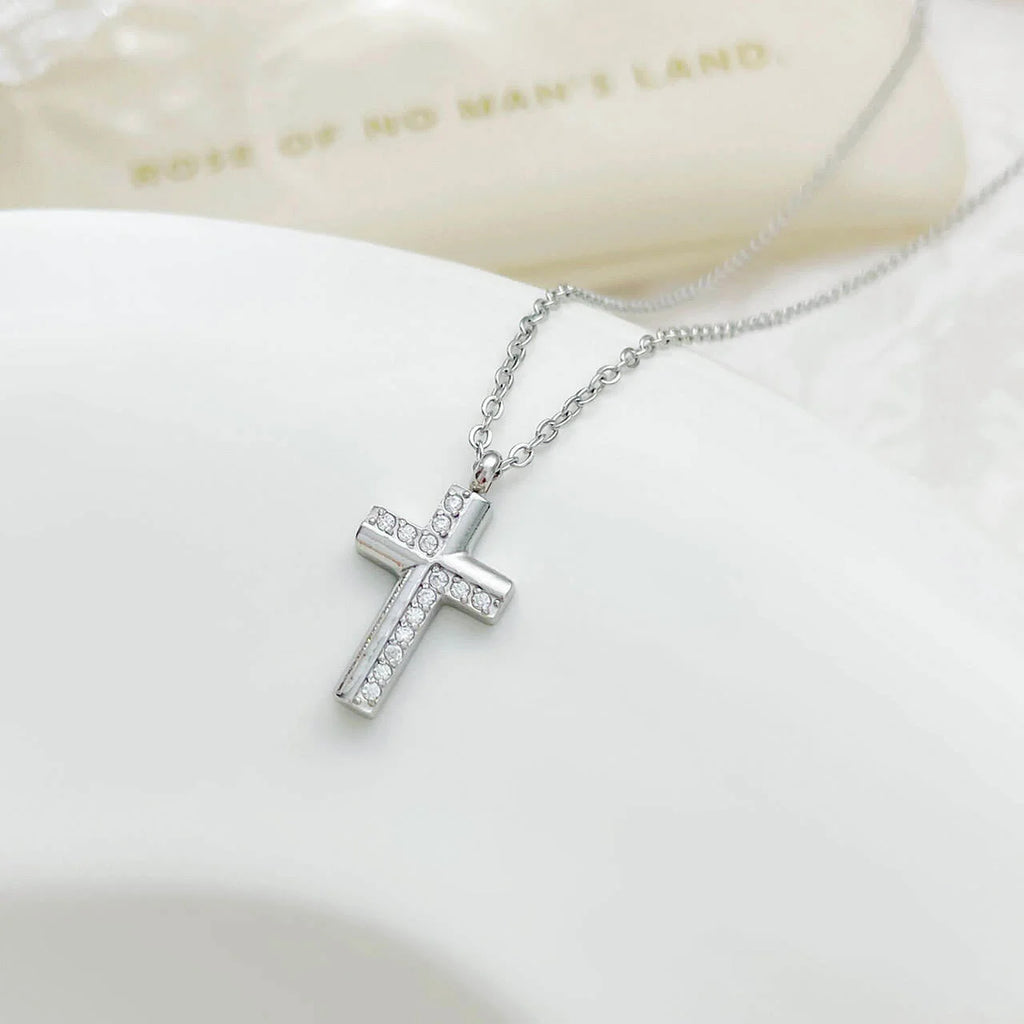 Γυναικείο Κολιέ Silver Superb Cross