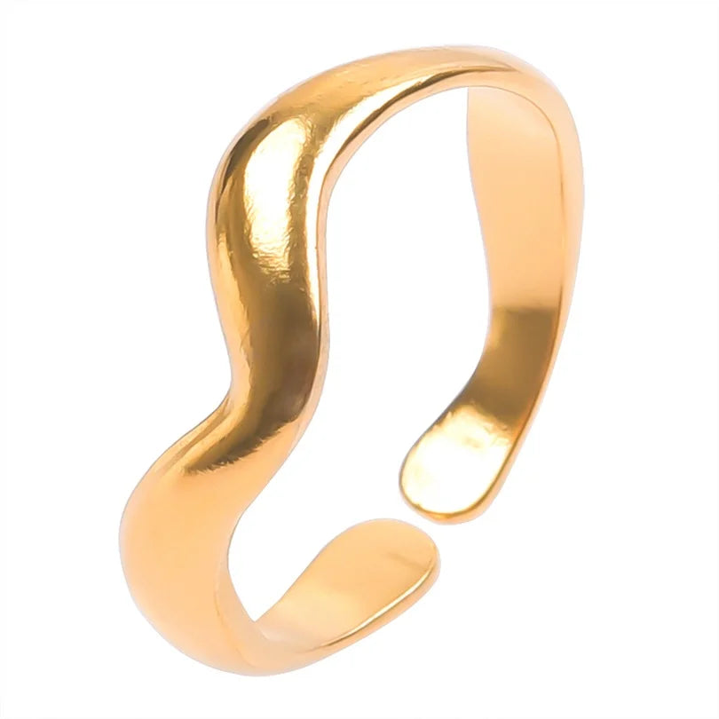 Γυναικείο Δαχτυλίδι Gold Flow Ring