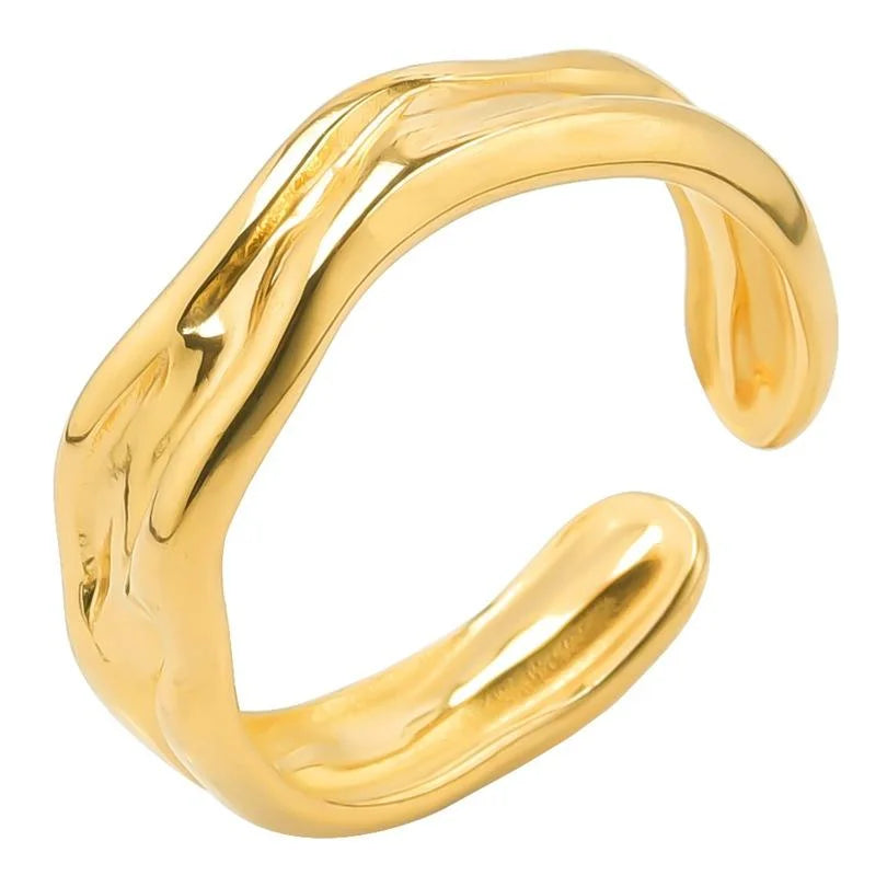 Γυναικείο Δαχτυλίδι Gold Ridge Ring