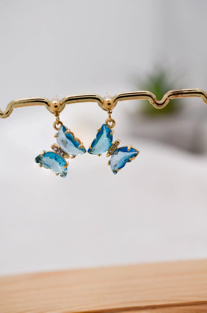 Σκουλαρίκια Butterfly Blue Earrings