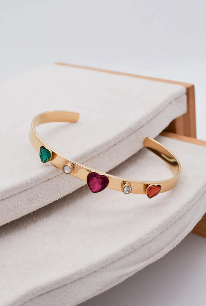 Γυναικείο Βραχιόλι Colorful Gold Bracelet