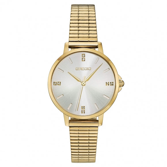 GREGIO Sleek Gold Stainless Steel Bracelet