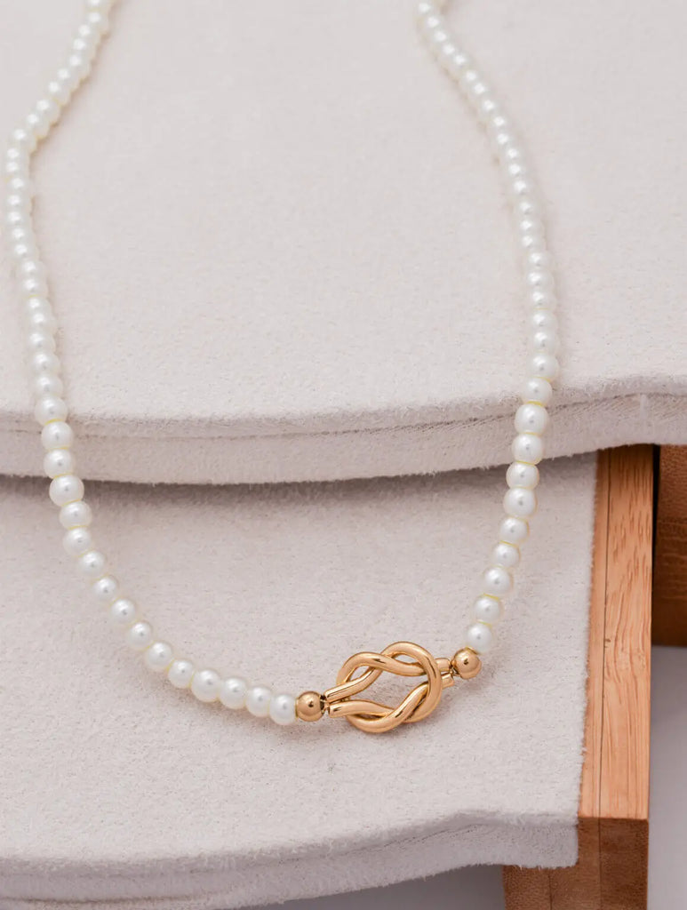 Γυναικείο Κολιέ Knot Gold Pendant