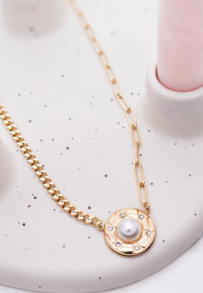 Γυναικείο Κολιέ Lunar Gold Pendant