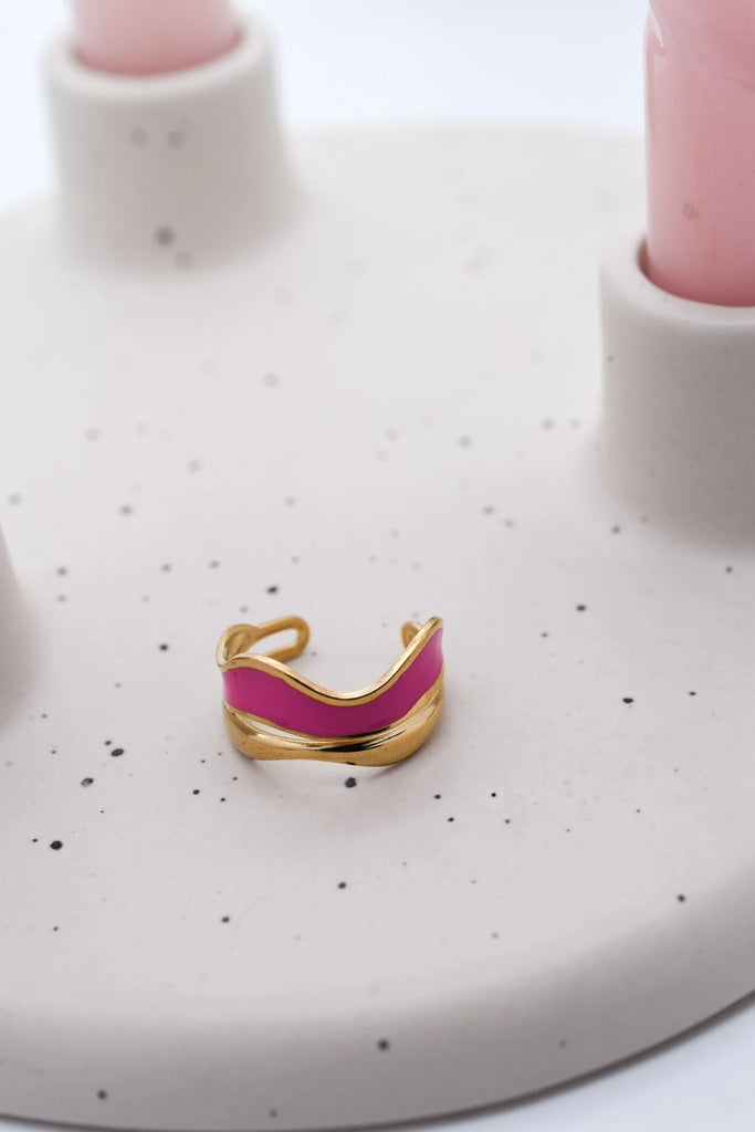 Γυναικείο Δαχτυλίδι Melody Pink Gold Ring