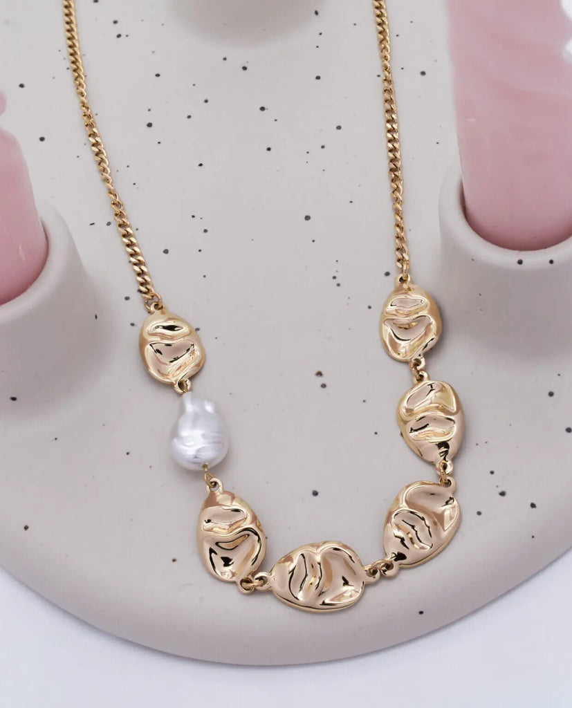 Γυναικείο Κολιέ Miley Gold Pendant