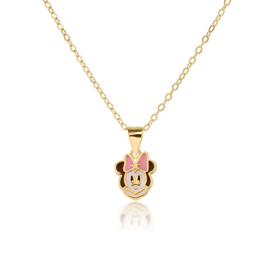 JOOLS Κολιέ από Επιχρυσωμένο Ασήμι 925 Minnie