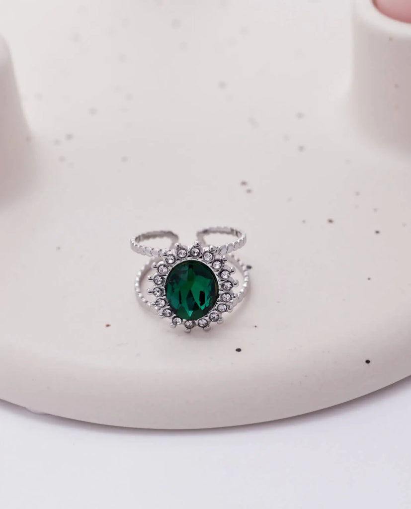 Γυναικείο Δαχτυλίδι Place Emerald Ring Silver