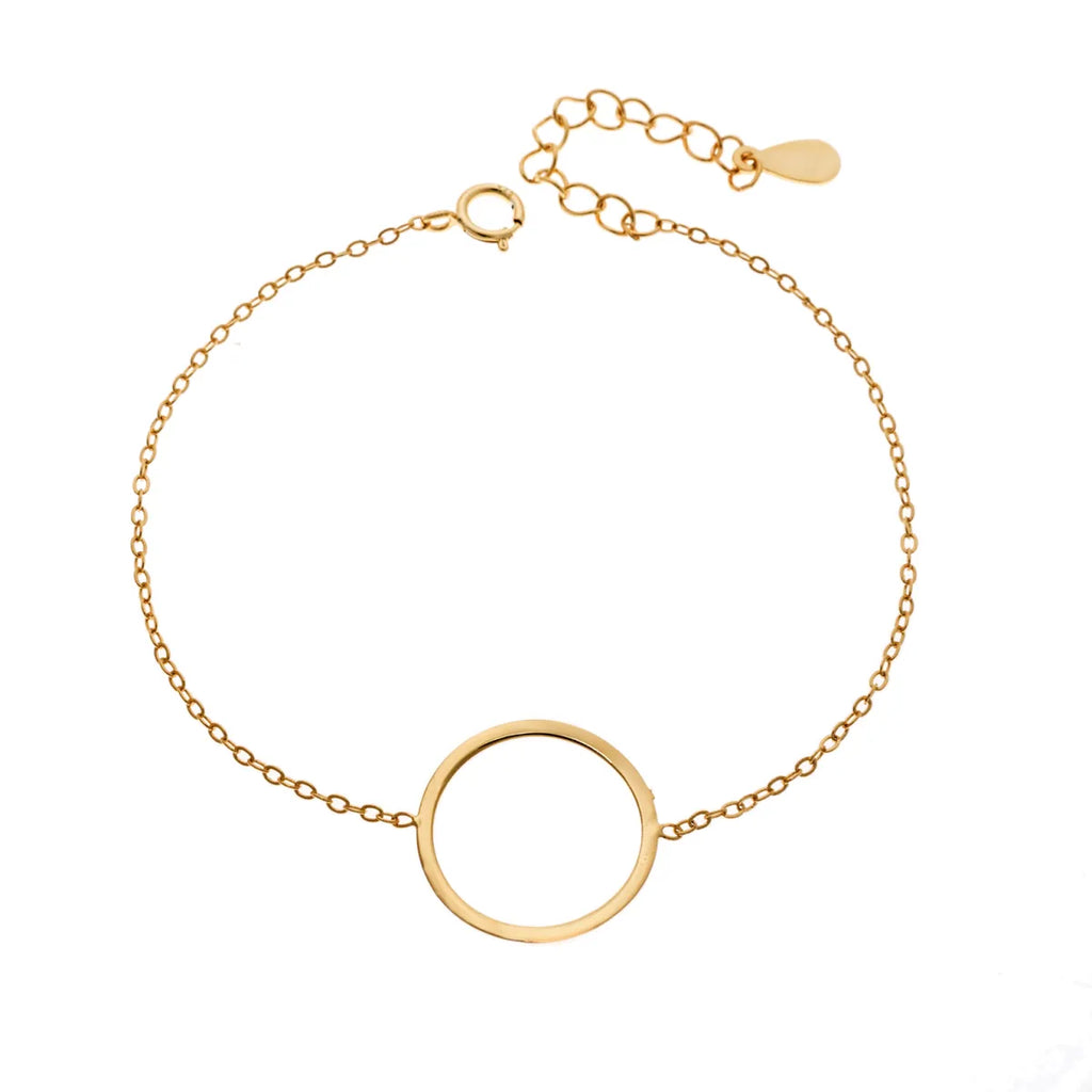 Βραχιόλι SENZA Επίχρυσο Ασήμι 925 Geometric Series Cyrcle