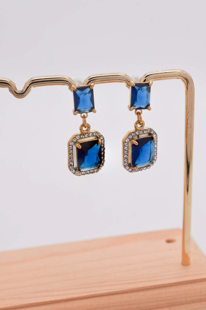 Γυναικεία Σκουλαρίκια Sin Blue Gold Earrings