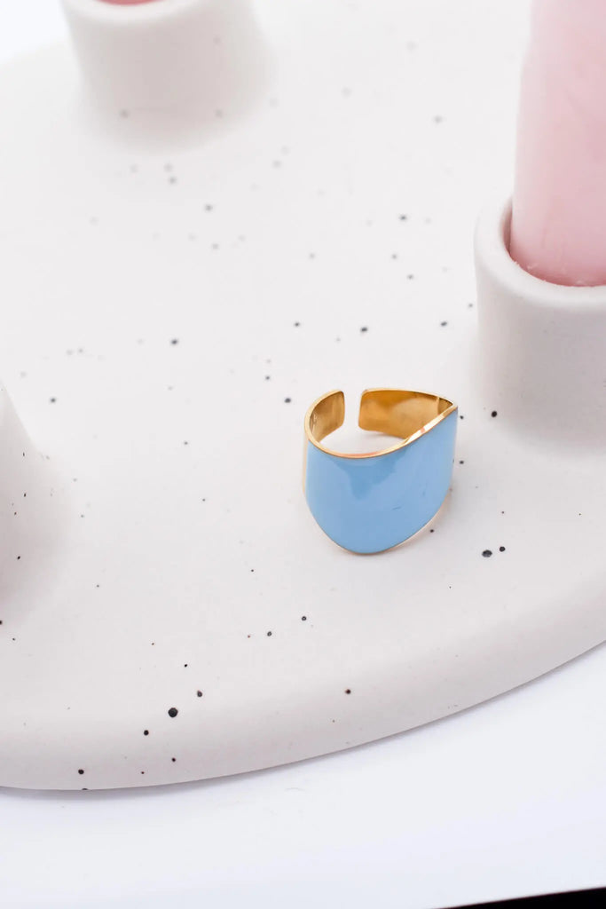 Γυναικείο Δαχτυλίδι Sky Blue Gold Ring