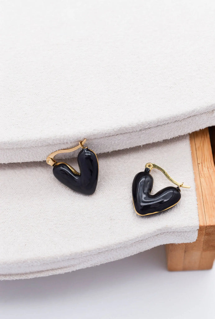 Γυναικεία Σκουλαρίκια Soulmate Black Gold Earrings