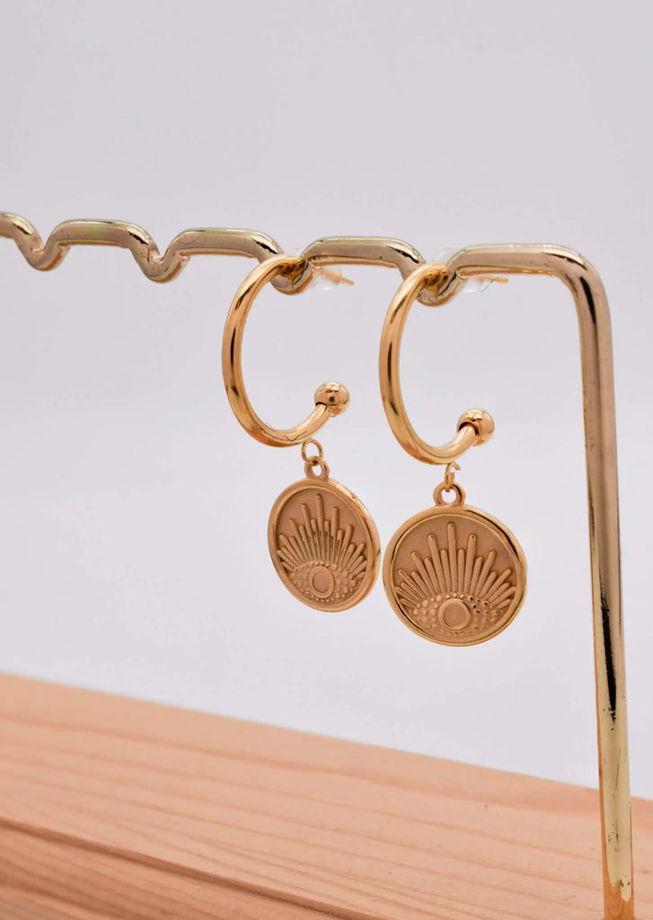Γυναικεία Σκουλαρίκια Sunrise Gold Earrings