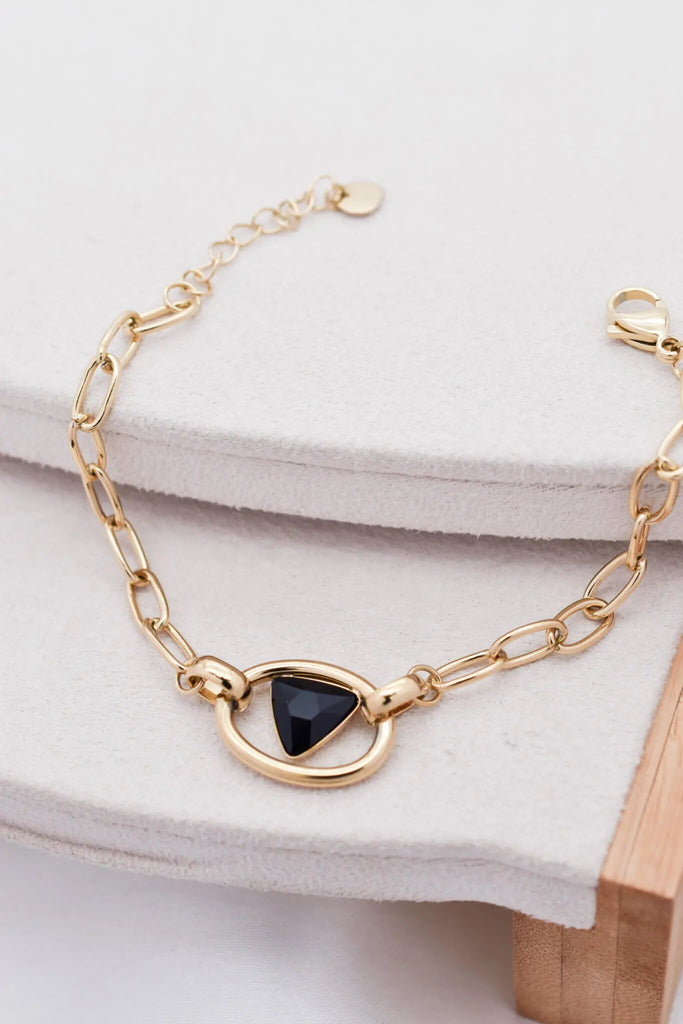 Γυναικείο Βραχιόλι Venus Black Gold Bracelet