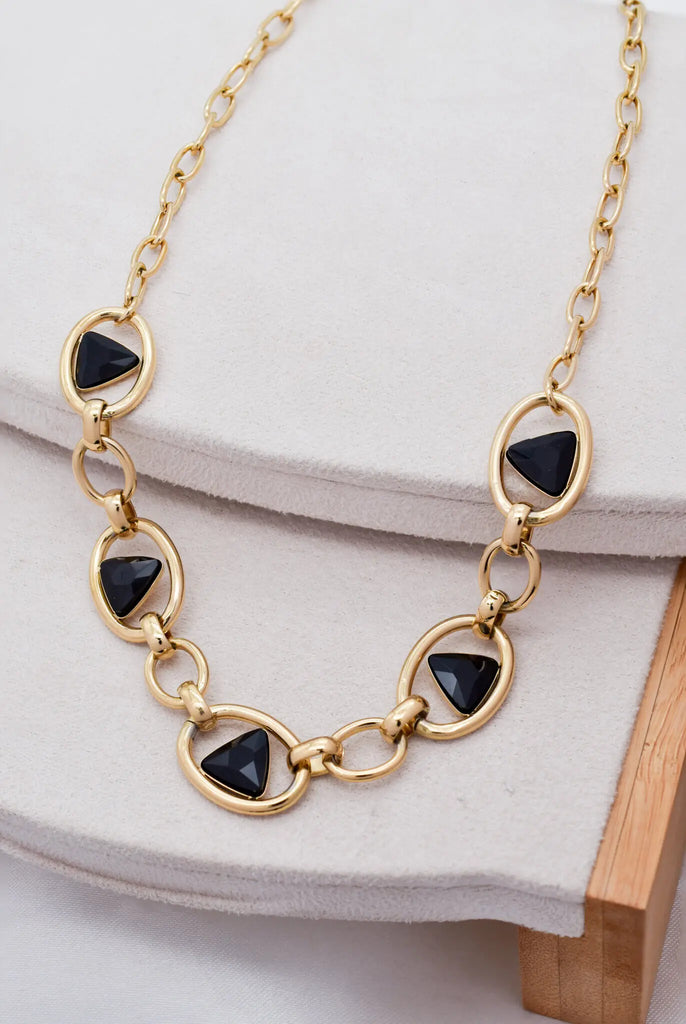 Γυναικείο Κολιέ Venus Black Gold Pendant