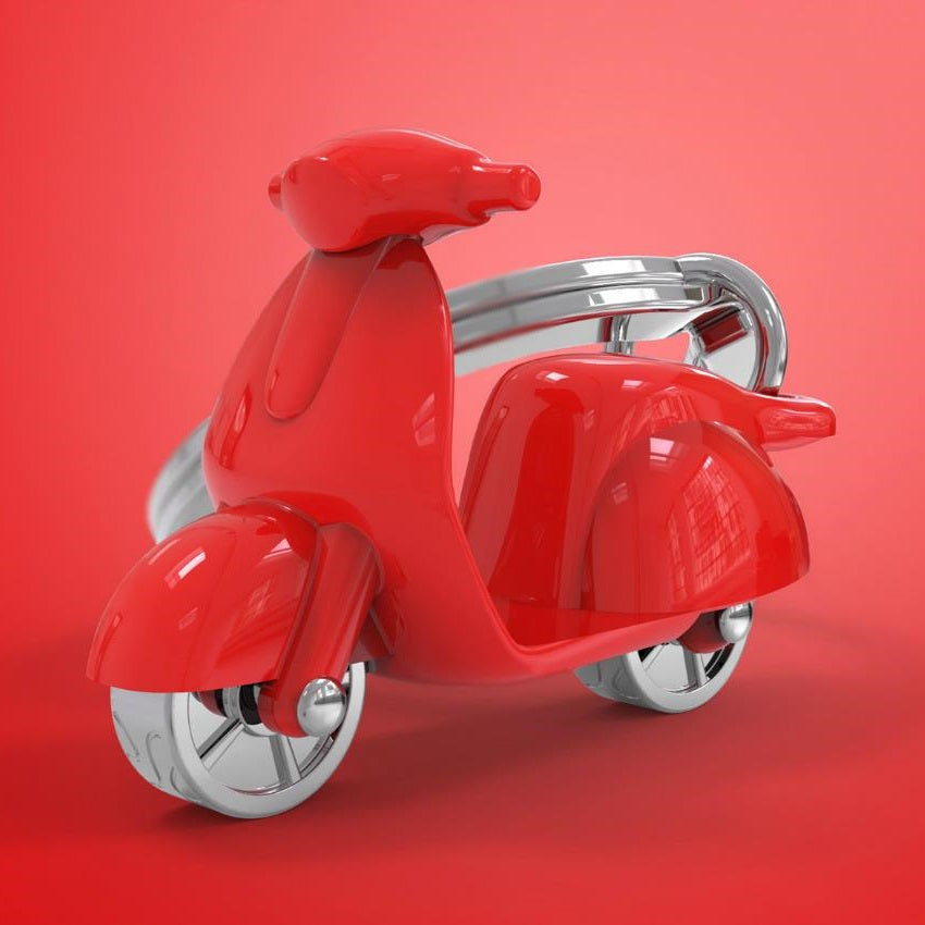 Μπρελόκ Metal Morphose Scooter Red