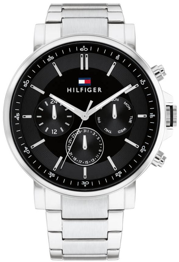 Ανδρικό Ρολόι TOMMY HILFIGER Tyson με Μαύρο Καντράν