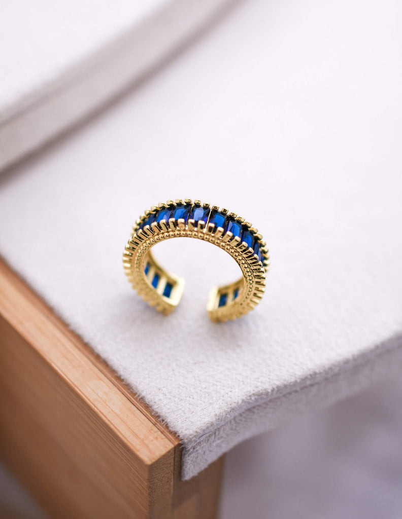 Sparkle Ring Deep Blue