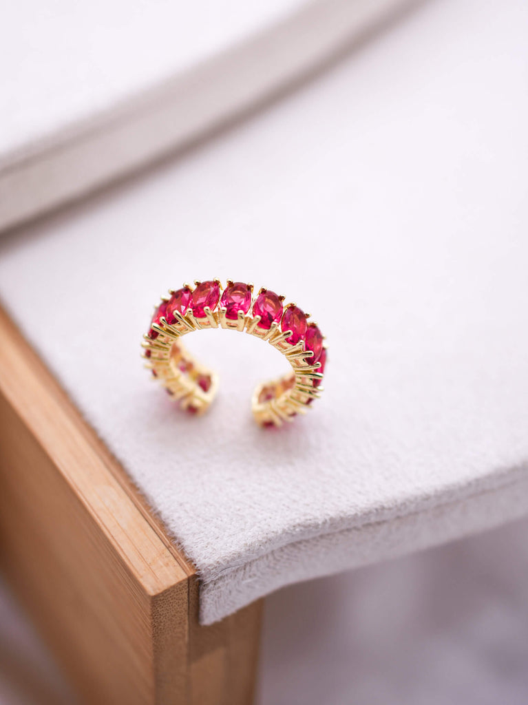 Sparkling Ring Christmas Red